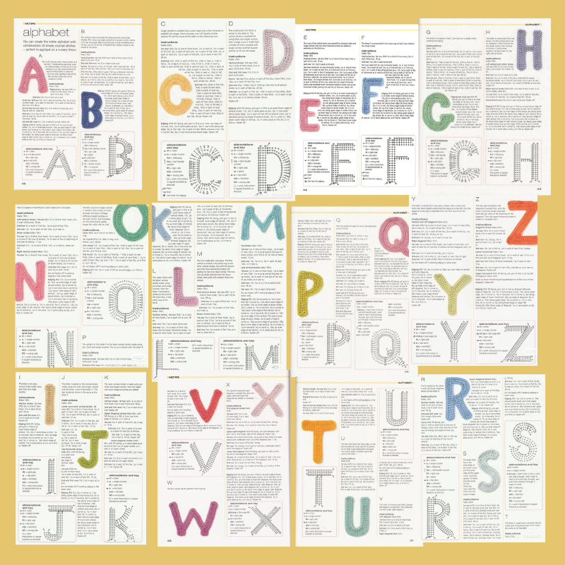 ✨ Dale voz a tus espacios con : ¡Alfabeto a Crochet ! 🧶